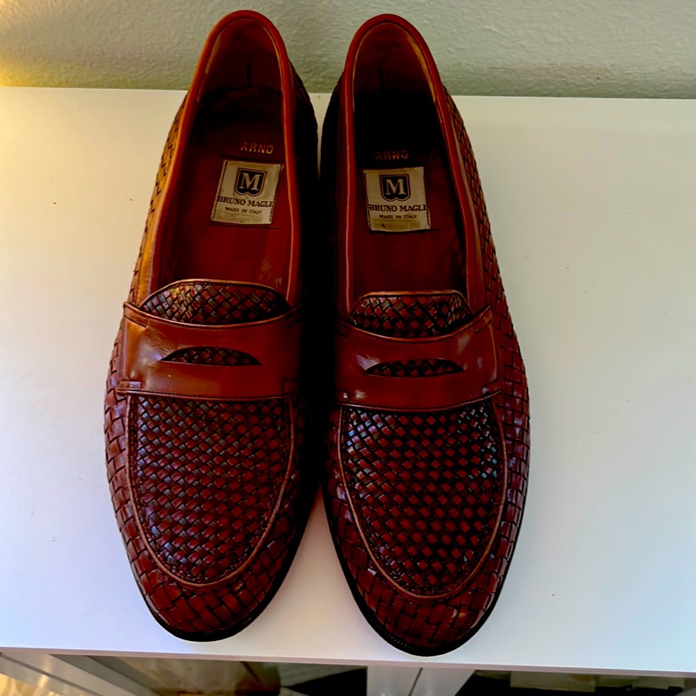 Bruno Magli size 11 mens slip on shoes